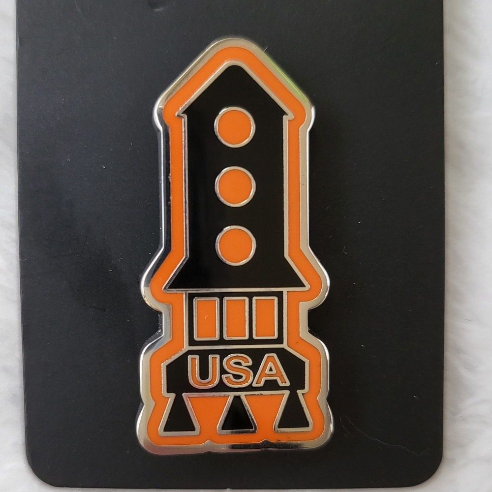 Coach Rocket Pin